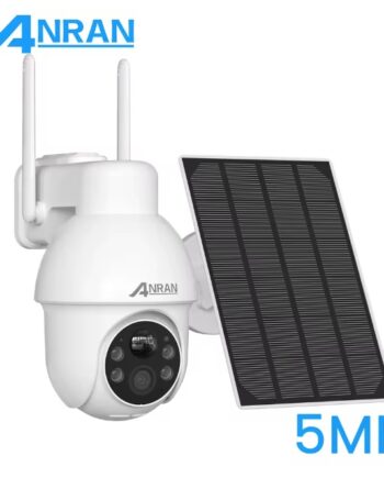 ANRAN 5MP Home Security Solar Camera-White
